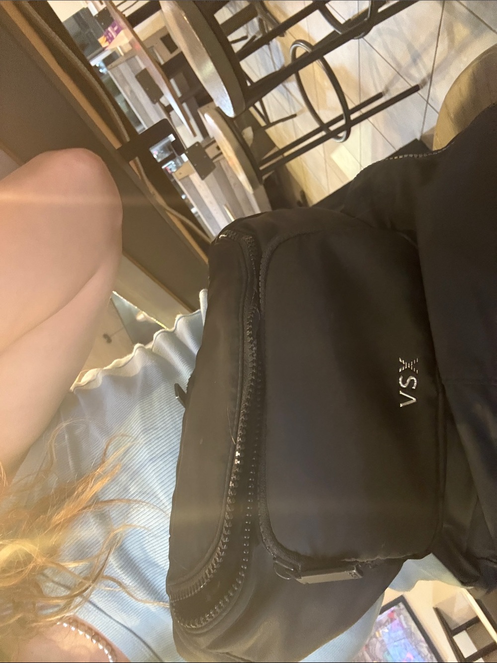 VSX Black Crossbody Belt Bag